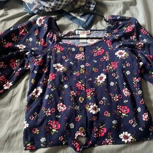 flower loose shirt in kids 16